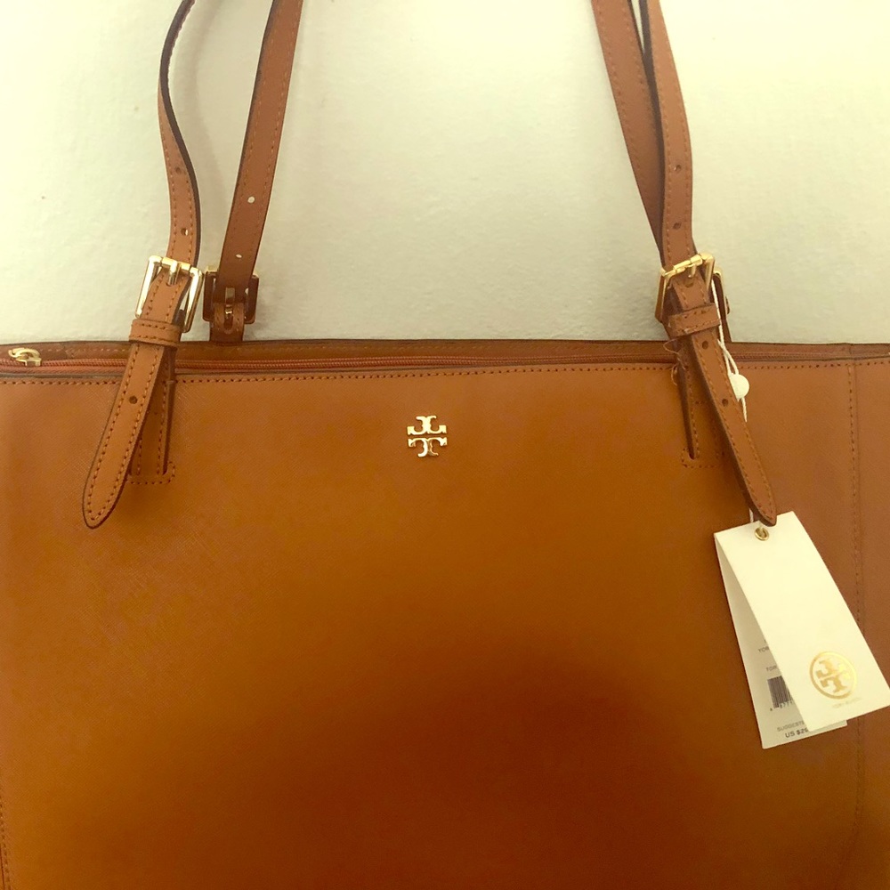 Tory Burch (Authentic) York Buckle Tote in Luggage